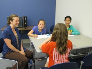 Elizabeth Hobson is interviewed by girls about her life and career.